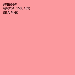 #FB999F - Sea Pink Color Image